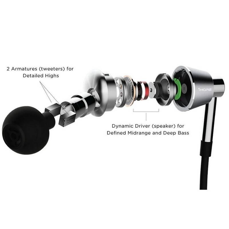 Sluchátka 1More Triple-Driver černá stříbrná