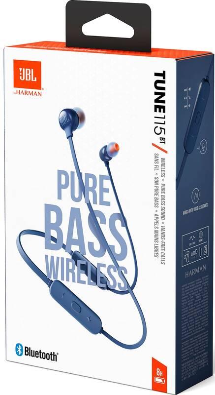 Sluchátka JBL Tune 115BT modrá