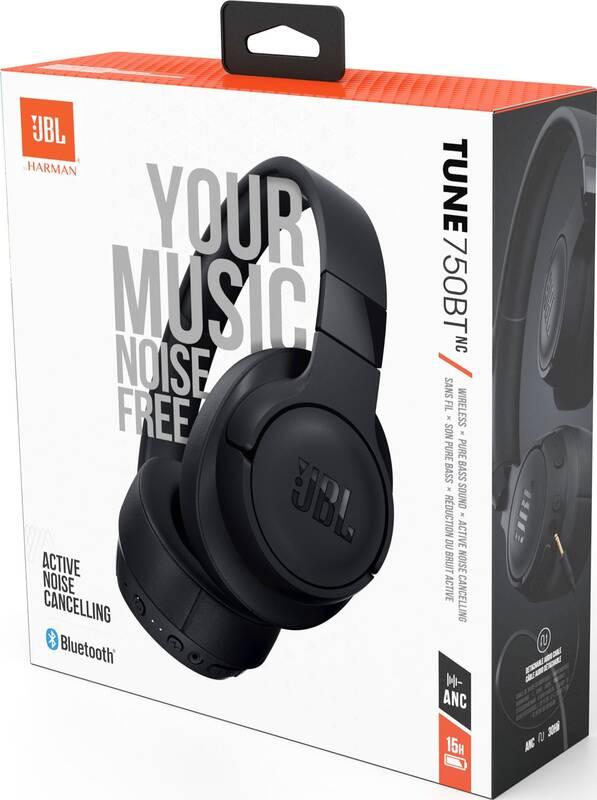 Sluchátka JBL Tune 750BTNC černá