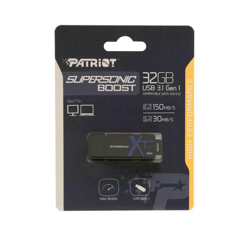 USB Flash Patriot Supersonic Boost 32GB černý, USB, Flash, Patriot, Supersonic, Boost, 32GB, černý