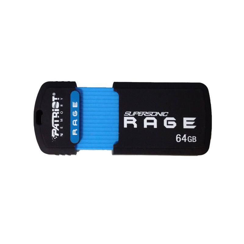 USB Flash Patriot SuperSonic Rage 64GB černý, USB, Flash, Patriot, SuperSonic, Rage, 64GB, černý