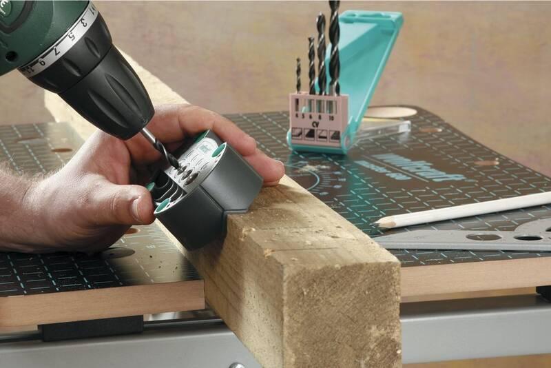 Vrtací pomůcka Wolfcraft Accumobil