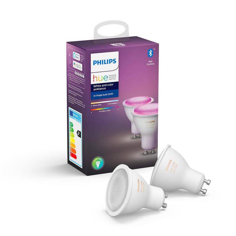 Žárovka LED Philips Hue Bluetooth 5,7W, GU10, White and Color Ambiance