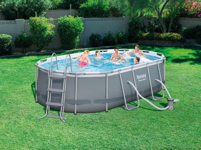 Bazén Bestway Steel Frame Pool 424 x 250 x 100 cm, 56620