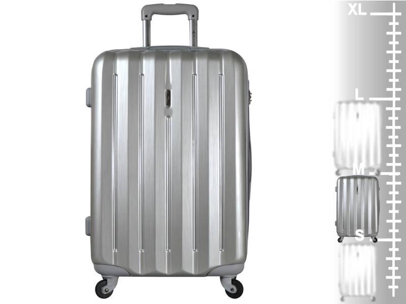 Cestovní kufr Azure T-868 3-60 PC stříbrný