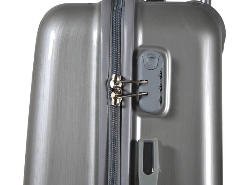 Cestovní kufr Azure T-868 3-60 PC stříbrný