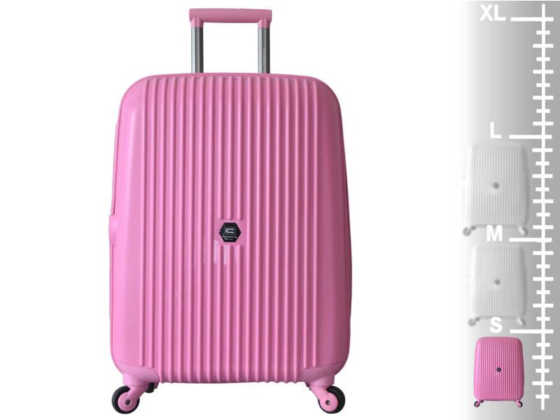 Cestovní kufr Cyclone Zeus T-506 3-50 PP růžový