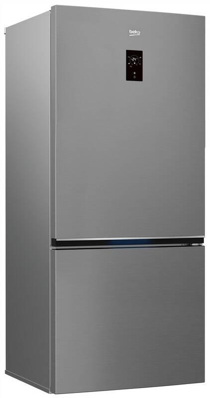 Chladnička s mrazničkou Beko RCNE720E3VZP titanium