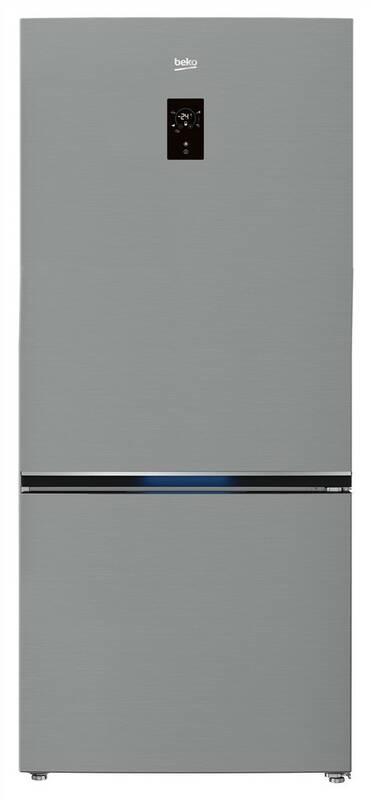 Chladnička s mrazničkou Beko RCNE720E3VZP titanium