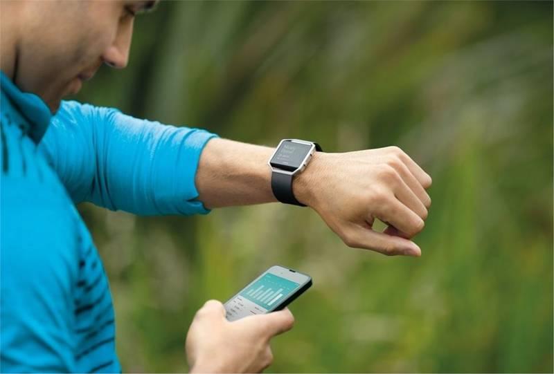 Chytré hodinky Fitbit Blaze large modrá