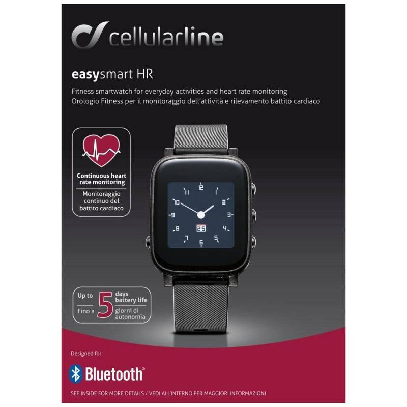 Fitness náramek CellularLine Easysmart HR černé