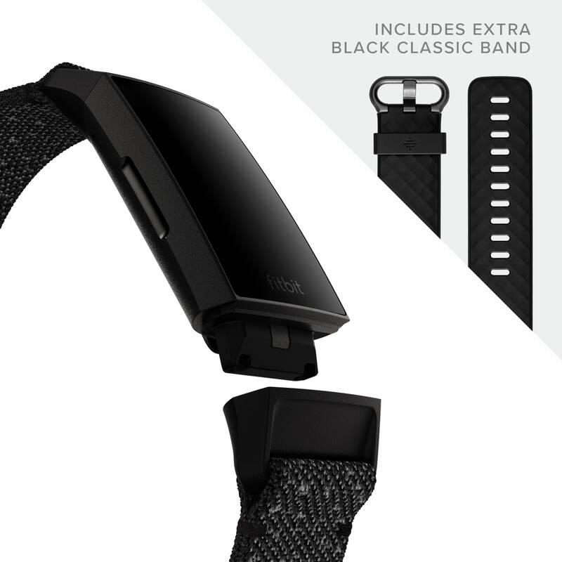 Fitness náramek Fitbit Charge 4 Special Edition - Granite Woven