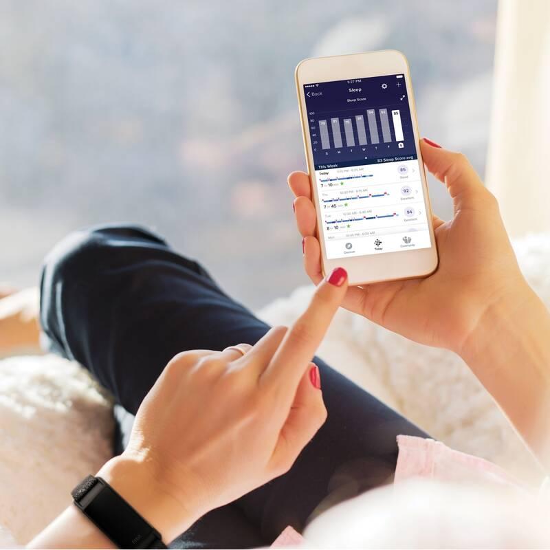 Fitness náramek Fitbit Charge 4 Special Edition - Granite Woven