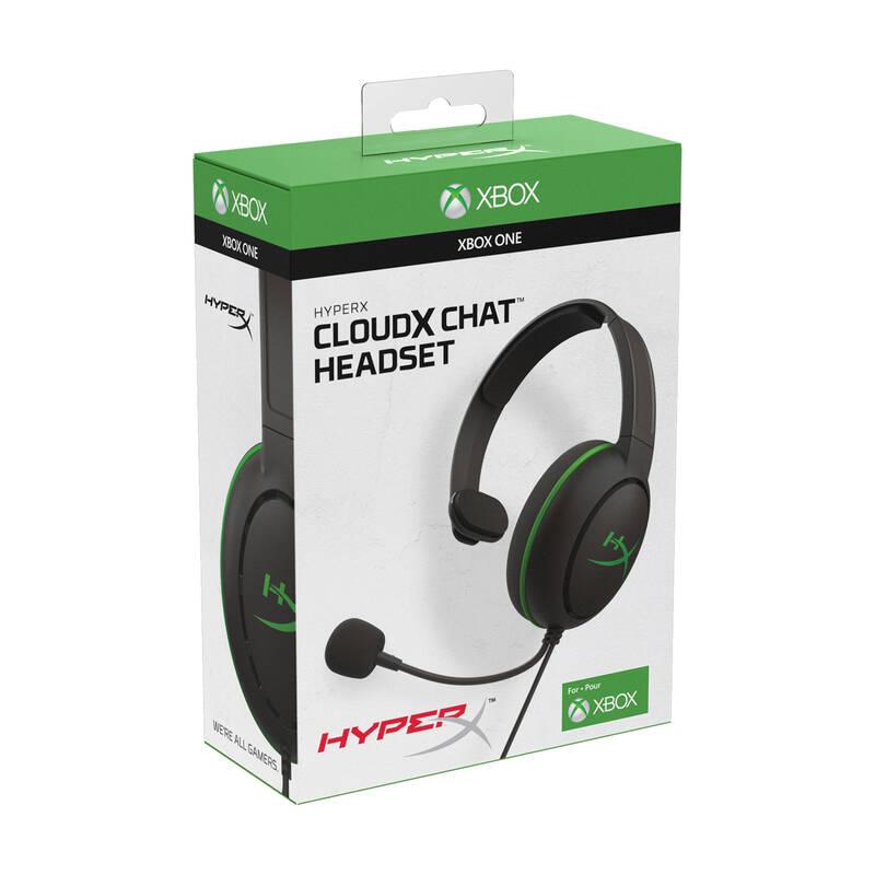 Headset HyperX CloudX Chat pro Xbox černý zelený