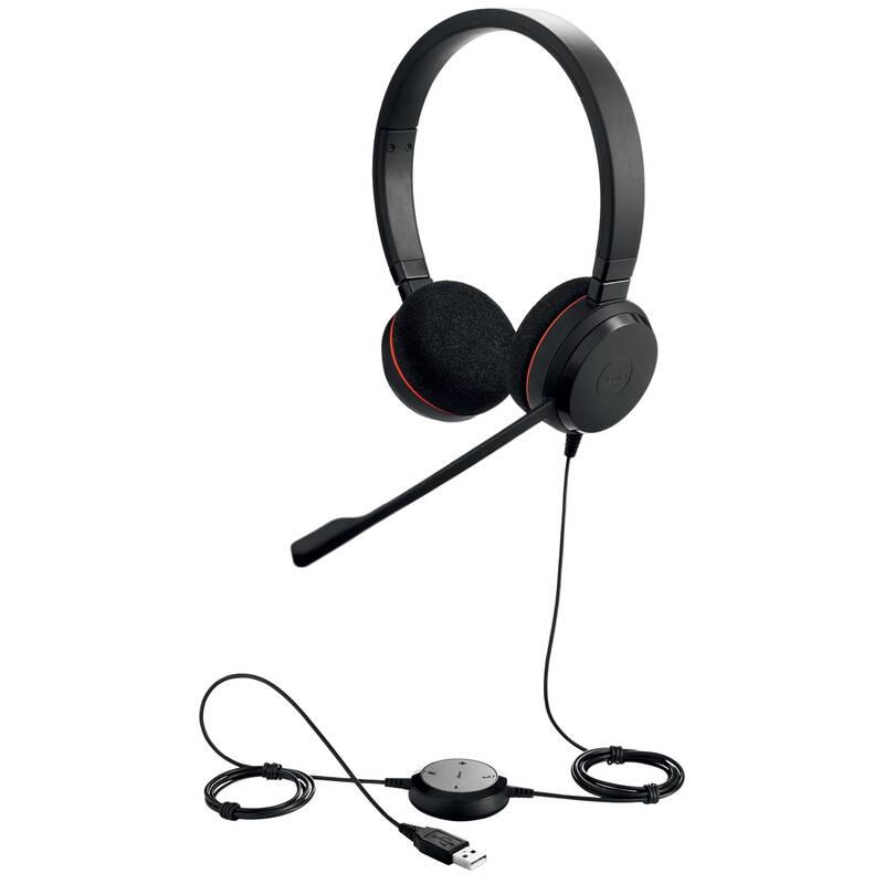 Headset Jabra Evolve 20 černý, Headset, Jabra, Evolve, 20, černý