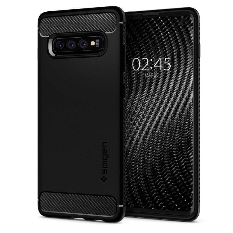 Kryt na mobil Spigen Rugged Armor pro Samsung Galaxy S10 černý