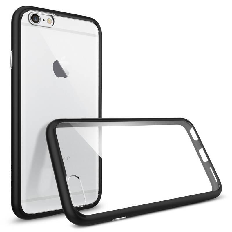 Kryt na mobil Spigen Ultra Hybrid pro Apple iPhone 6 6s černý průhledný, Kryt, na, mobil, Spigen, Ultra, Hybrid, pro, Apple, iPhone, 6, 6s, černý, průhledný