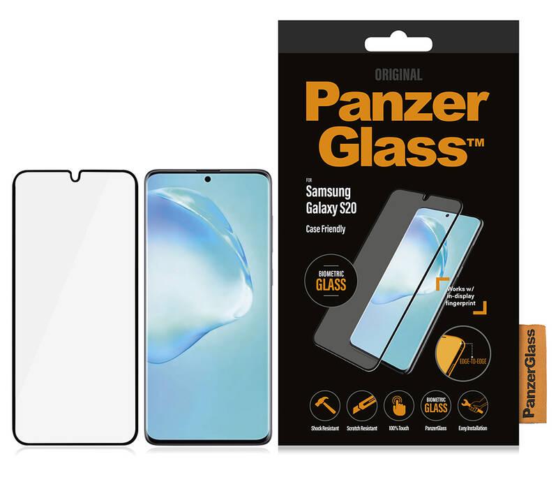 Ochranné sklo PanzerGlass Edge-to-Edge pro Samsung Galaxy S20 černé, Ochranné, sklo, PanzerGlass, Edge-to-Edge, pro, Samsung, Galaxy, S20, černé