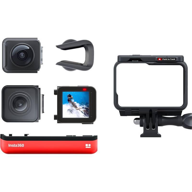 Outdoorová kamera Insta360 ONE R černá červená
