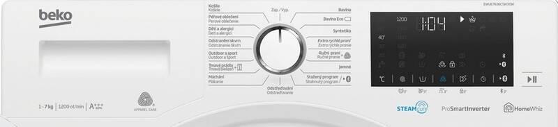 Pračka Beko Superia EWUE 7636 CSWX0W bílá