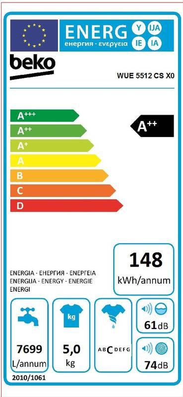 Pračka Beko WUE 5512 CSX0