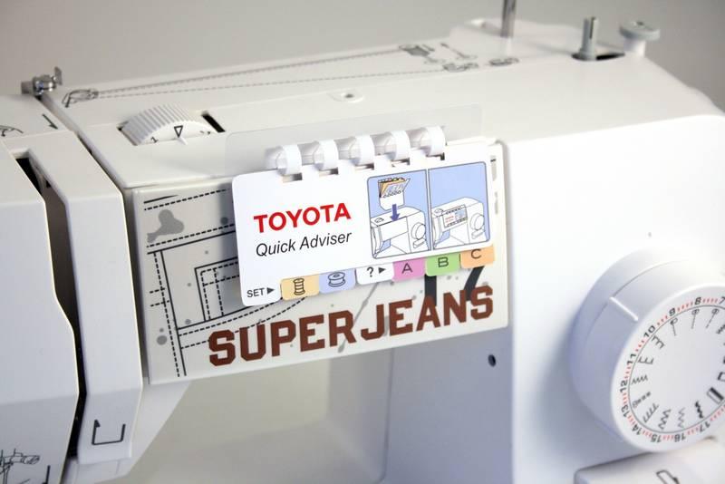 Šicí stroj Toyota Super Jeans J17W white bílý, Šicí, stroj, Toyota, Super, Jeans, J17W, white, bílý