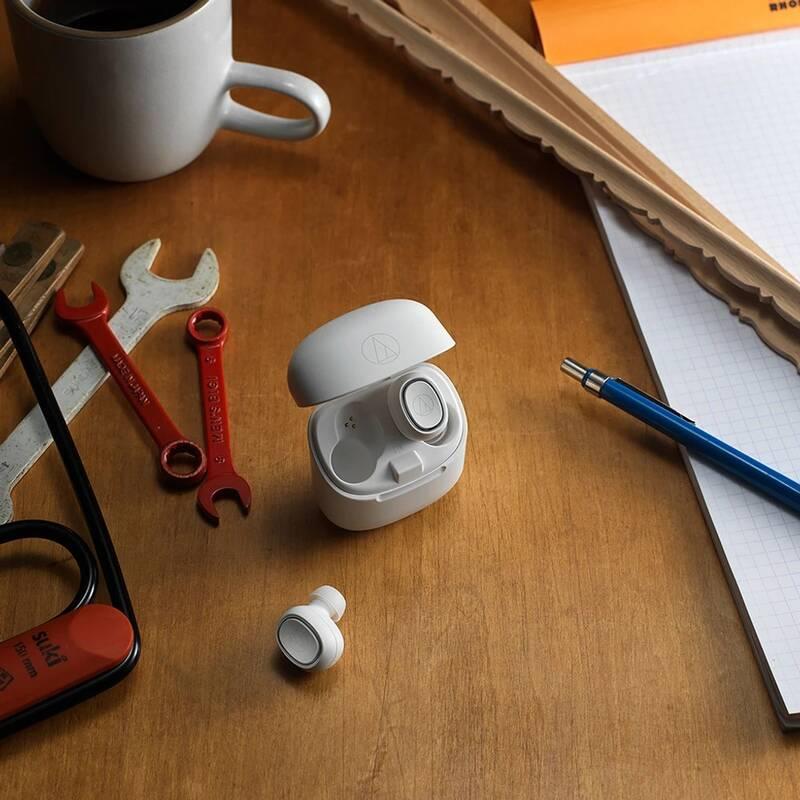 Sluchátka Audio-technica ATH-CK3TWWH bílá