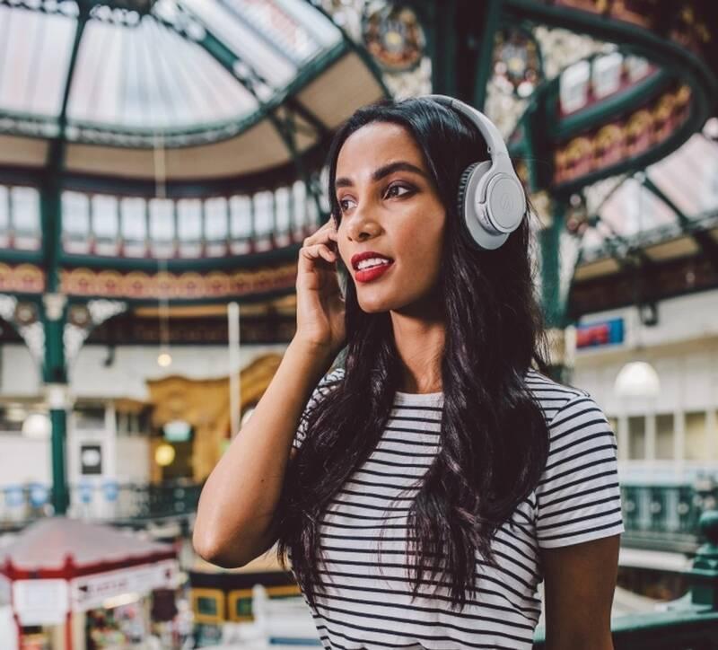 Sluchátka Audio-technica ATH-SR30BTGY šedá