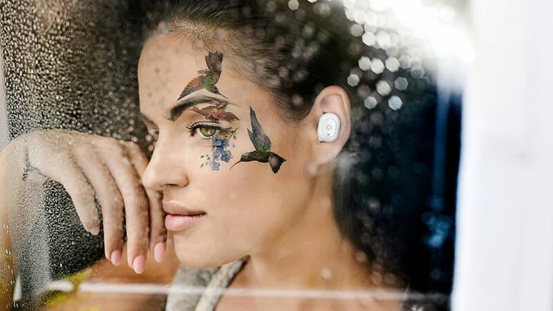 Sluchátka Intezze Piko bílá