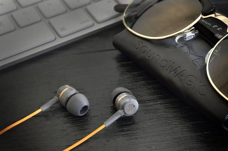 Sluchátka SoundMAGIC ES18 černá oranžová