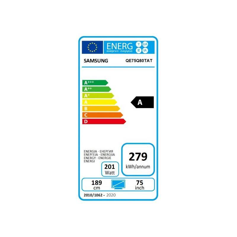 Televize Samsung QE75Q80TA stříbrná, Televize, Samsung, QE75Q80TA, stříbrná