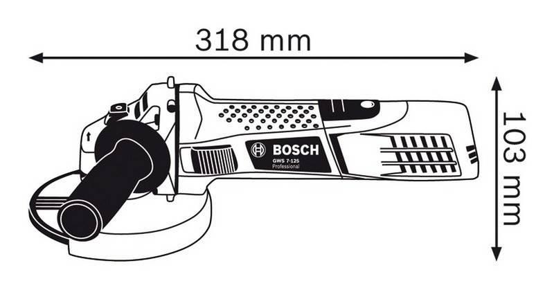 Úhlová bruska Bosch GWS 7-125 0.601.388.108