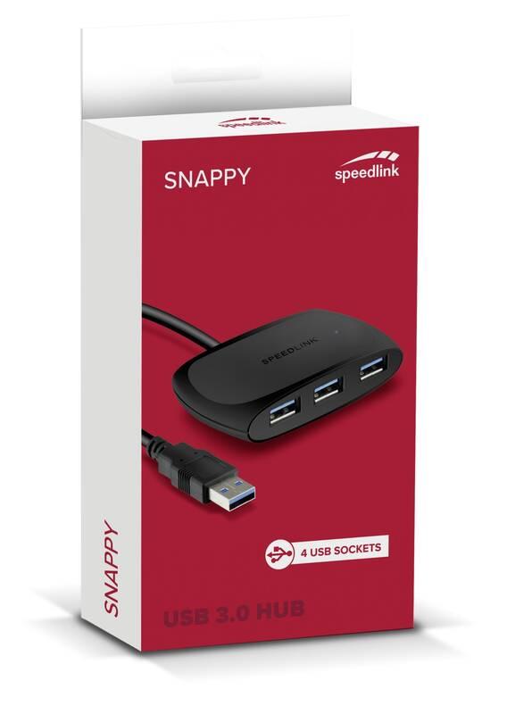 USB Hub Speed Link Snappy USB 3.0 4 x USB 3.0 černý