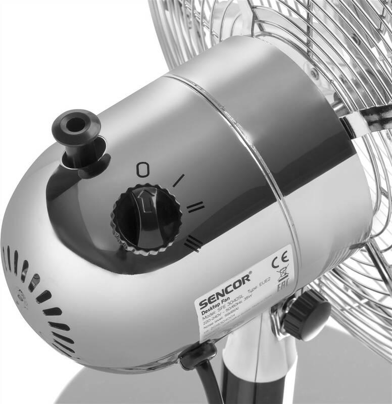Ventilátor stolní Sencor SFE 3040SL nerez