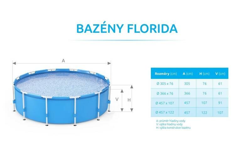 Bazén Marimex Florida Premium Ratan 4,88x1,22 m, Bazén, Marimex, Florida, Premium, Ratan, 4,88x1,22, m