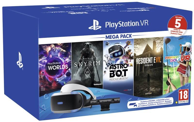 Brýle pro virtuální realitu Sony PlayStation VR kamera 5 her