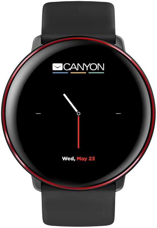 Chytré hodinky Canyon Marzipan černý, Chytré, hodinky, Canyon, Marzipan, černý