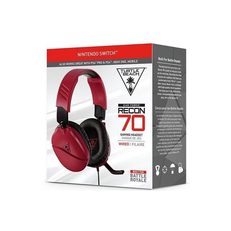 Headset Turtle Beach Recon 70N pro Nintendo, PS4, Xbox One červený