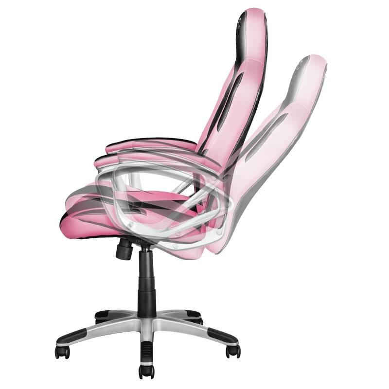 Herní židle Trust GXT 705P Ryon černá růžová