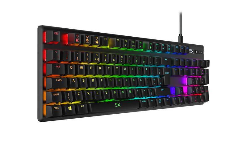Klávesnice HyperX Alloy Origins - Aqua, US černá