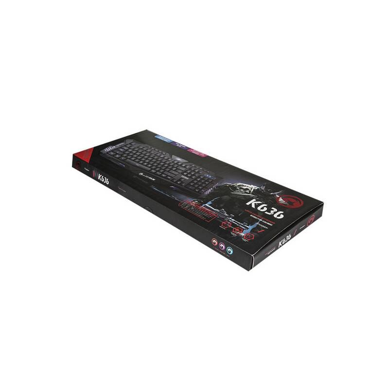 Klávesnice Marvo K636, US černá