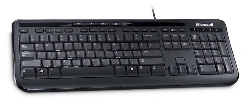 Klávesnice Microsoft Wired Keyboard 600 černá, Klávesnice, Microsoft, Wired, Keyboard, 600, černá
