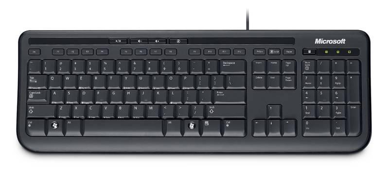 Klávesnice Microsoft Wired Keyboard 600 černá