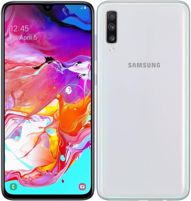 Mobilní telefon Samsung Galaxy A70 Dual SIM bílý