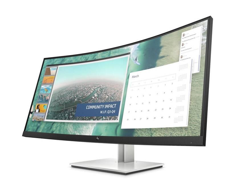 Monitor HP E344c Curved černý stříbrný
