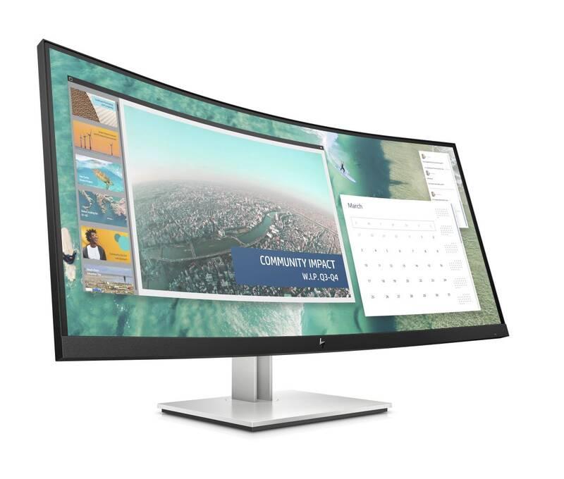 Monitor HP E344c Curved černý stříbrný