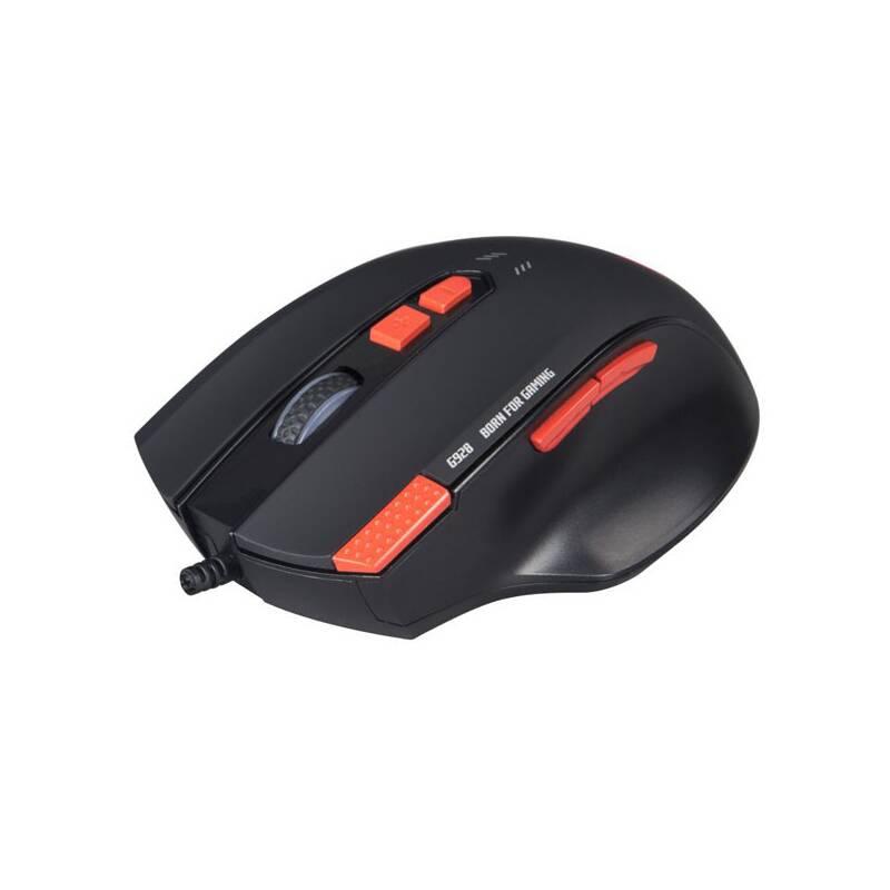 Myš Marvo G928 G1 podložka černá červená