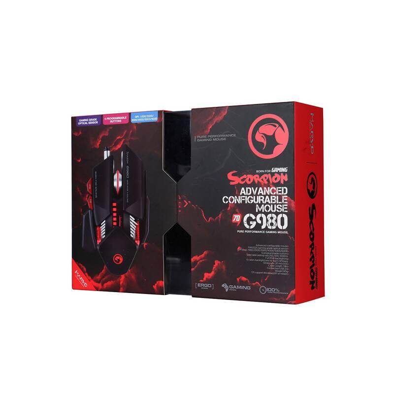 Myš Marvo G980 BK černá
