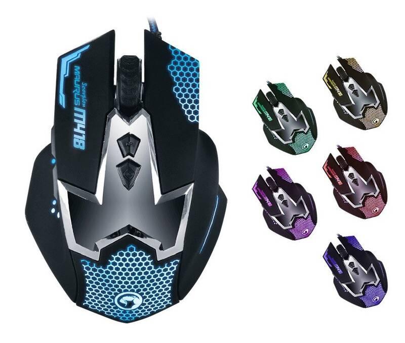 Myš Marvo M418 černá červená