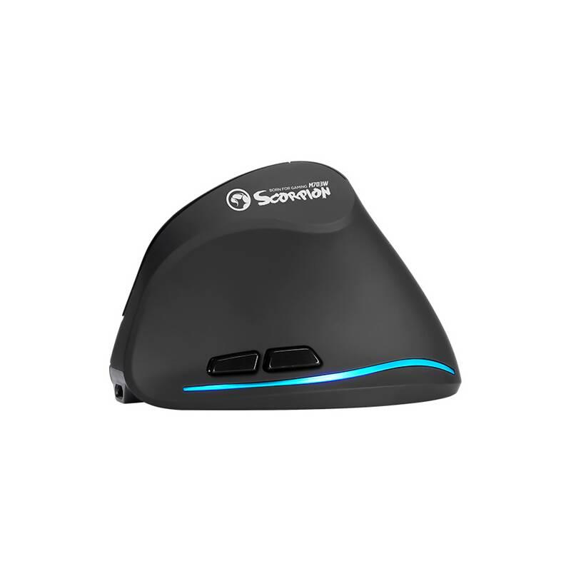 Myš Marvo M703W vertikální, ergonomická černá